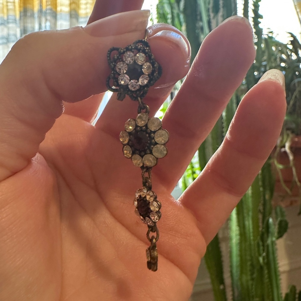 Michal Negrin Earrings and matching Necklace - Picture 2 of 6